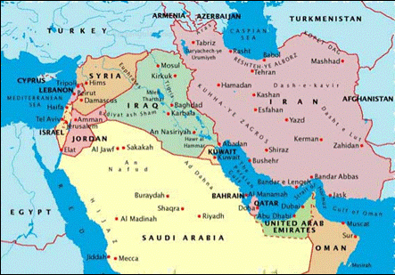 syria map conflict