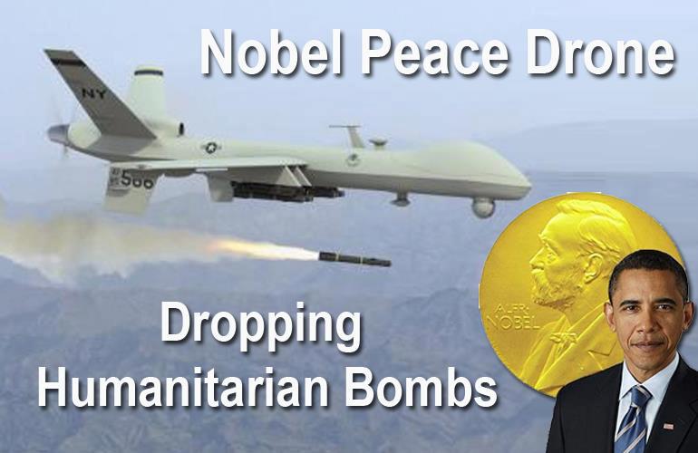 Nobel peace drone Obama